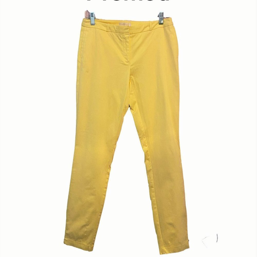 NWT Promod Yellow Gorgeous Back Pocket Pant